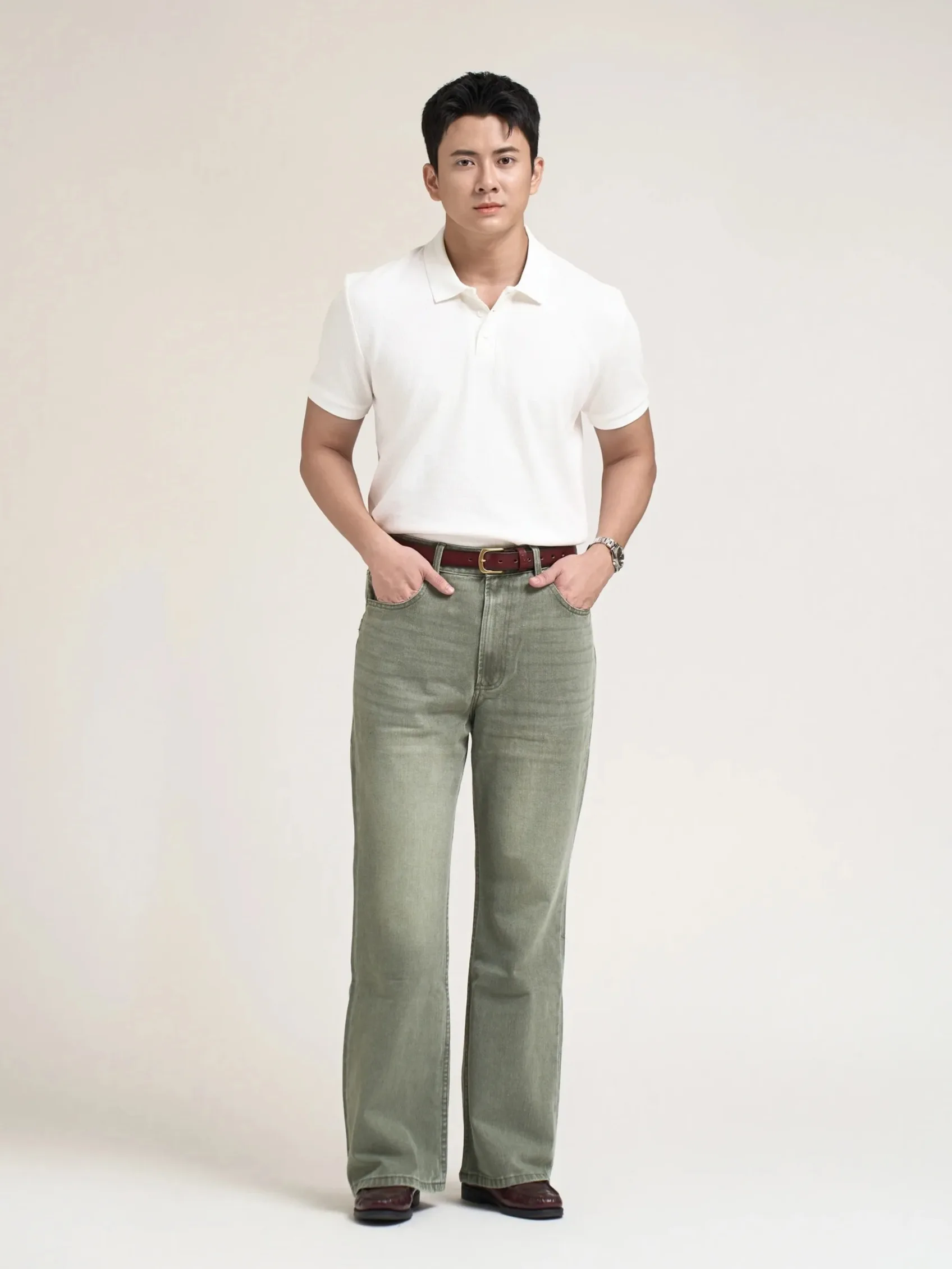 SS4 - BOOTCUT JEANS 100% COTTON